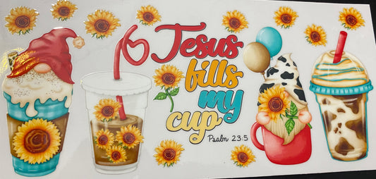 Jesus kills my cup (cup decal & cup)